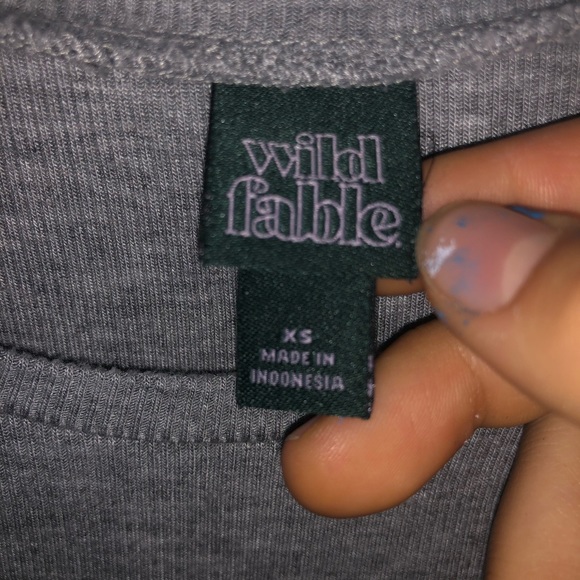 Grey lettuce hemmed T-shirt - Picture 3 of 5